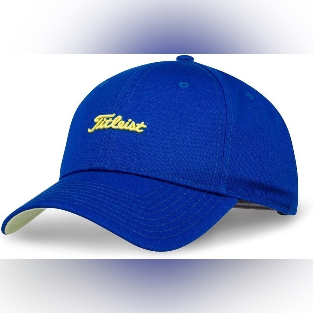 Blue and Yellow Titleist Men's Nantucket Golf Hat OS